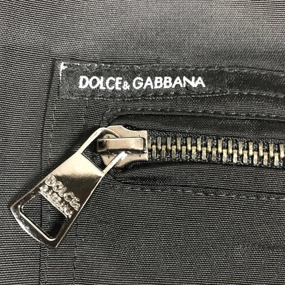 Dolce & Gabbana Jacket Mens 46 Black Made in Italy Utility Zip Pockets Lined - Picture 3 of 12